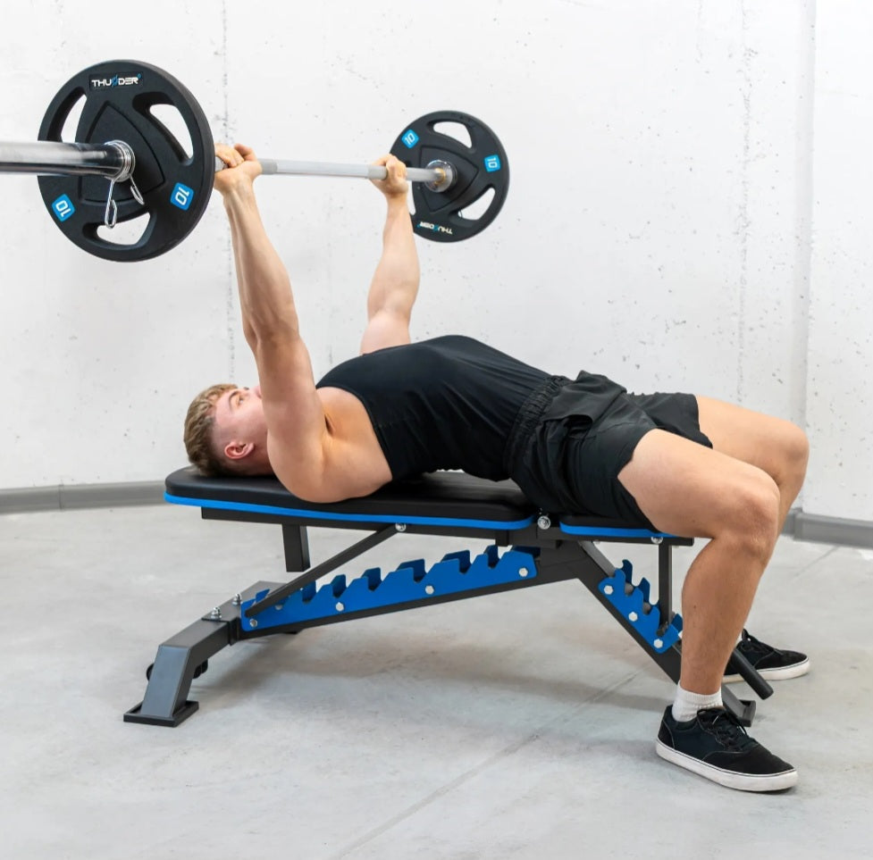 GRYND Justerbar Træningsbænk THUNDER - 8 Positioner