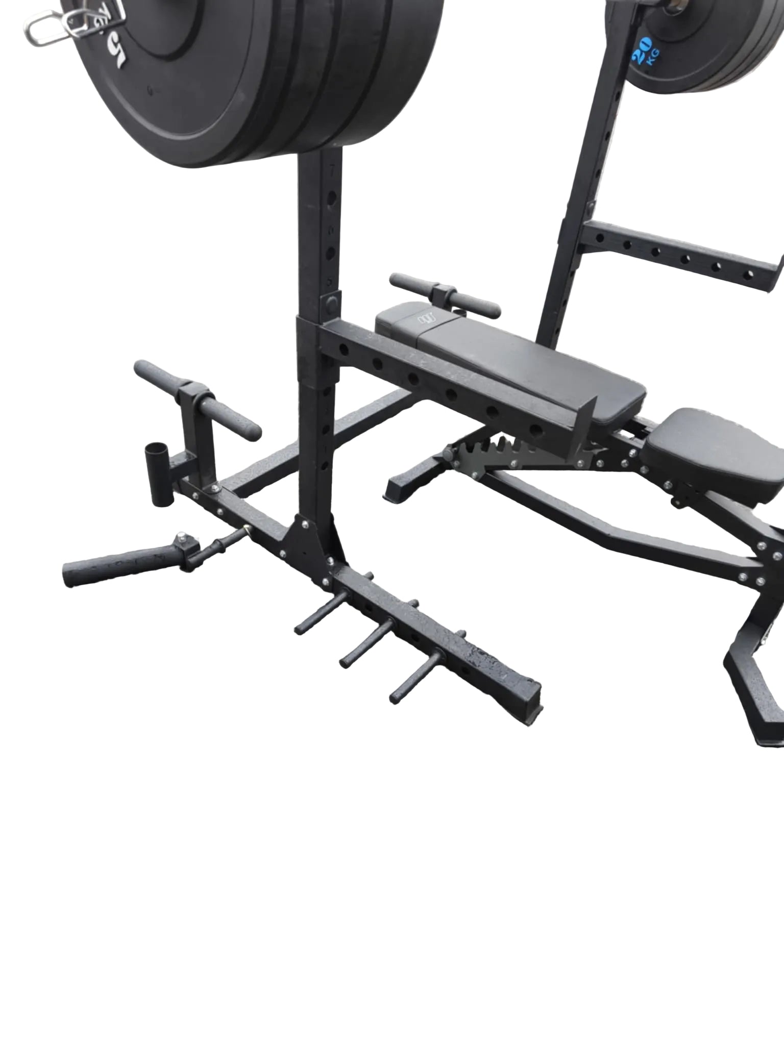 Komplet Squat Rack Sæt 100kg – Bænk, Olympisk Stang & Bumper Plates