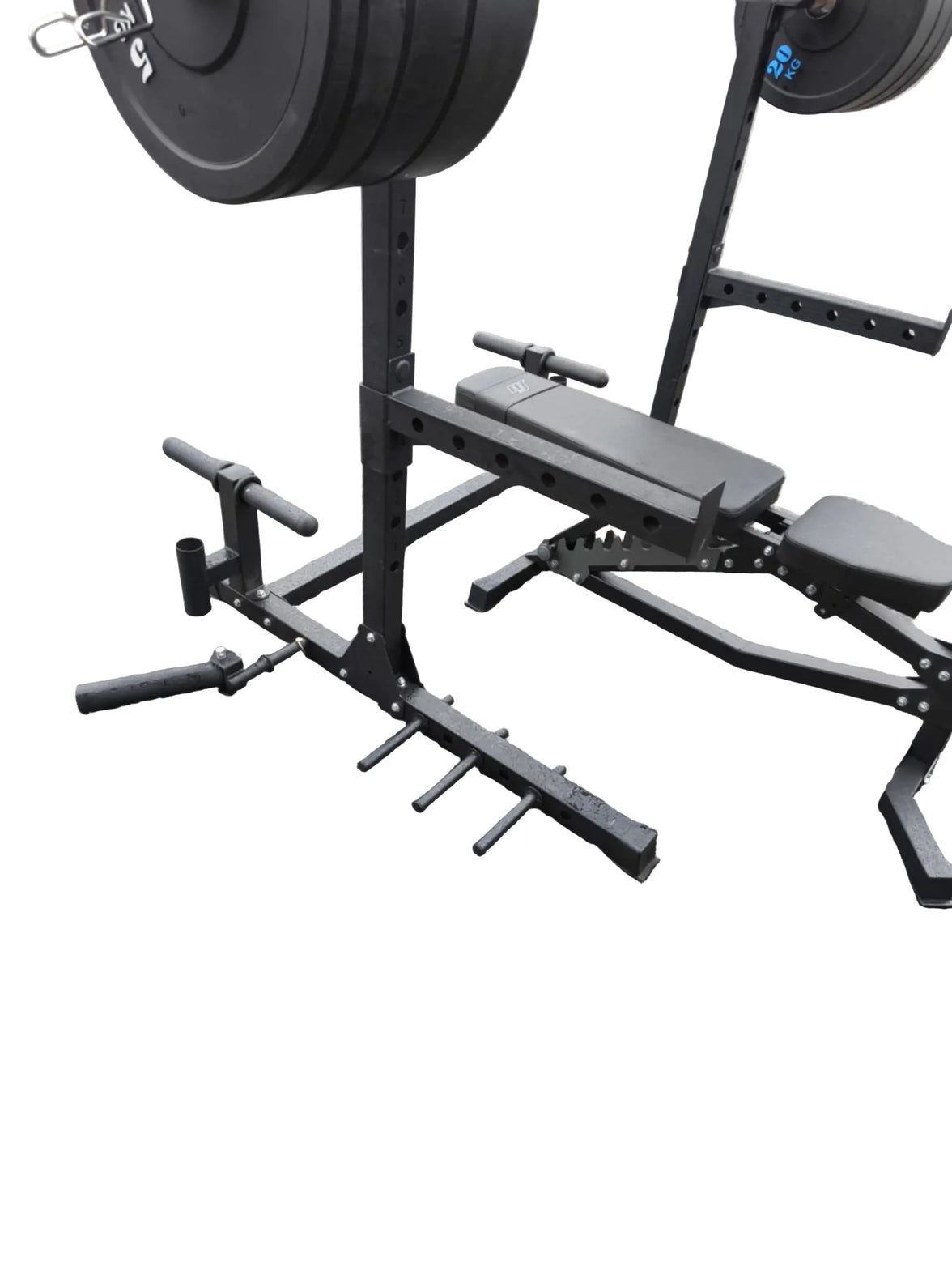 Komplet Squat Rack Sæt 100kg – Bænk, Olympisk Stang & Bumper Plates