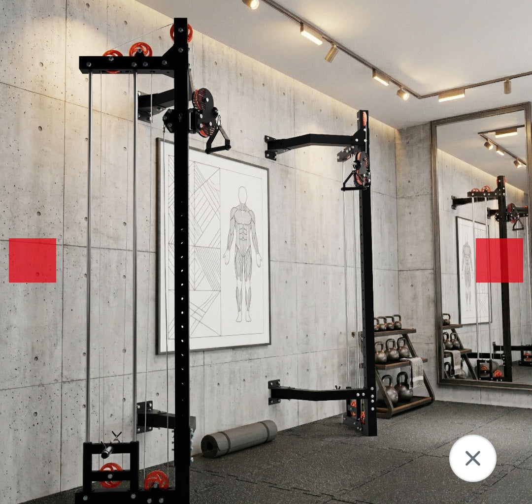 Vægmonteret Cable Tower KS – Justerbar Kabeltræk til Hjemmegym