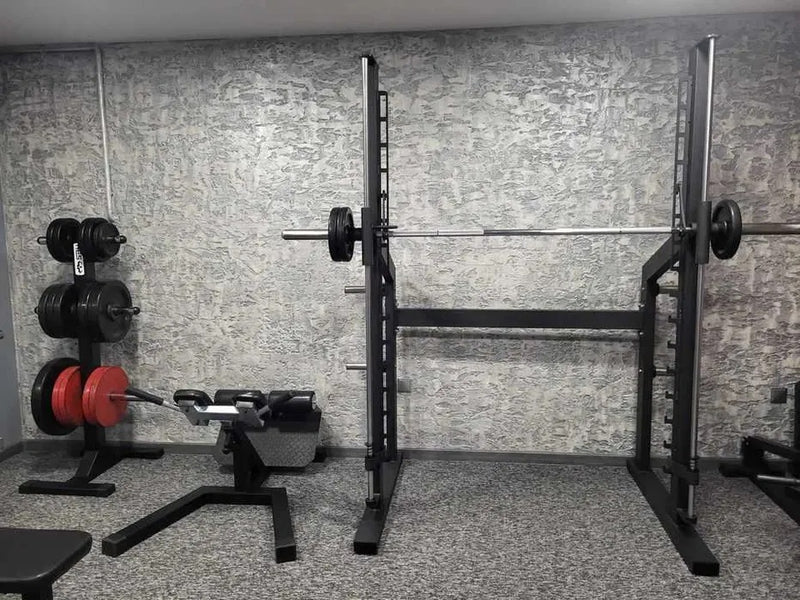Smith Machine Professionel – 215 cm Styrketræningsstation med Lineære Lejer