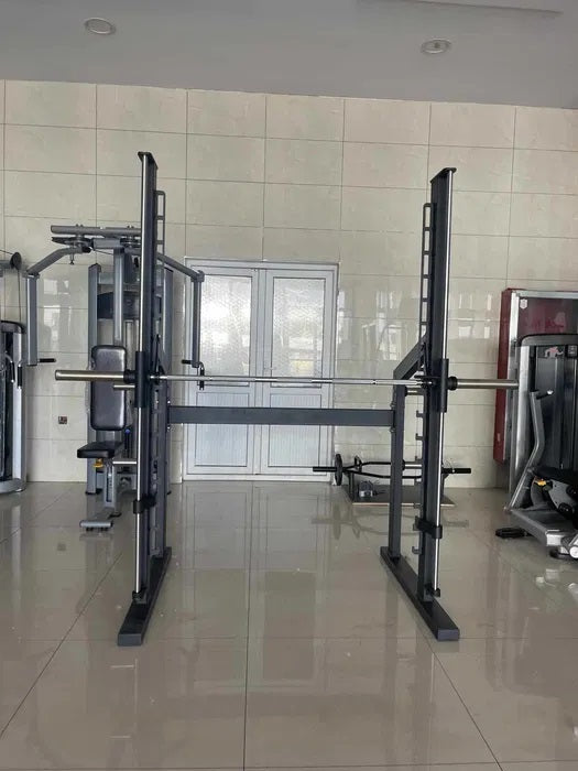 Smith Machine Professionel – 215 cm Styrketræningsstation med Lineære Lejer