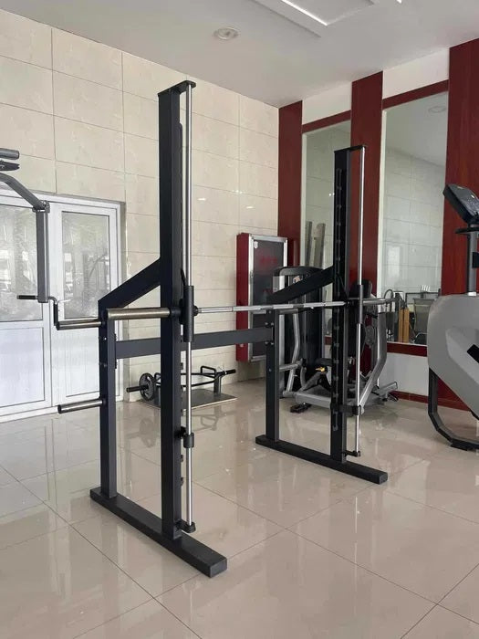 Smith Machine Professionel – 215 cm Styrketræningsstation med Lineære Lejer