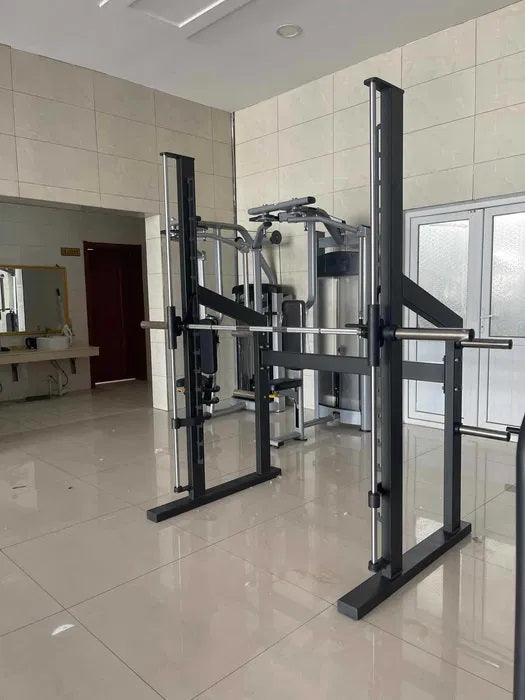 Smith Machine Professionel – 215 cm Styrketræningsstation med Lineære Lejer